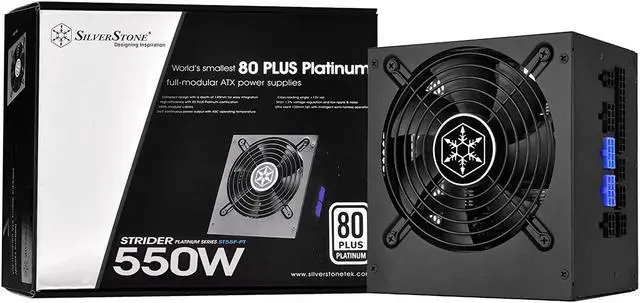 Main image of SilverStone Technology Platinum Certified Single +12V Rail ATX Power Supply, PS-ST55F-PT