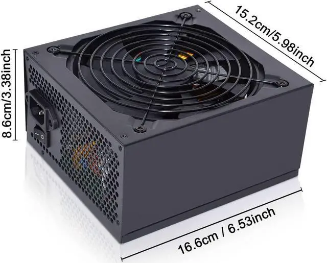 Alt view image 2 of 7 - 1800W Mining Power Supply,ATX PC PSU Supports 6 GPU for Bitmain Ethereum Bitcoin Miner Rigs 110V-240V Power Adapter with 2x12AWG to 4x18 AWG Heavy Duty Power Cable