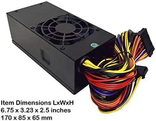 Alt view image 2 of 7 - Apevia TFX-AP300W Standard Flex ATX 300W Power Supply - 115-230V AC, 1 x 20/24Pin Main Power, 1 x 12V(P4), 3 x Pheripheral, 3 x SATA, 1 x Floppy