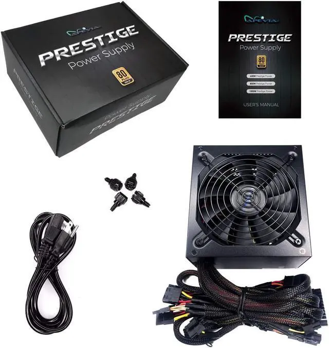 Alt view image 6 of 6 - Apevia ATX-PR1000W Prestige 1000W 80+ Gold Certified, ROHS Compliance, Active PFC ATX Gaming Power Supply
