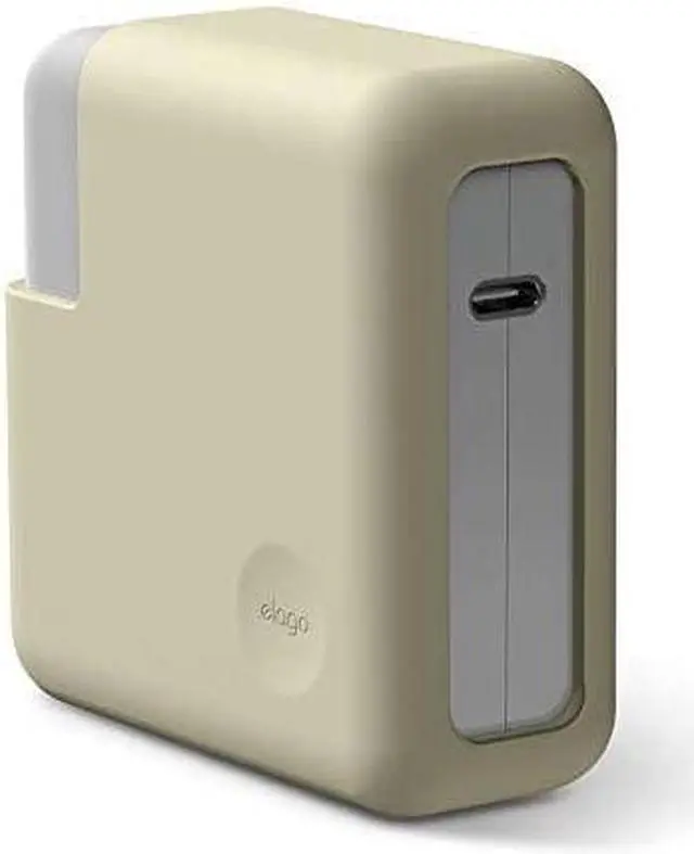 Main image of elago Charger Cover Compatible with Apple MacBook Pro 14 inch 2021 M1 Pro 8-core, 13 inch 2016-2020[A2159/A1706/A1989/A1708/A2251] and MacBook Pro 13 inch Retina 2012-2015[A1502/A1425][ClassicWhite]