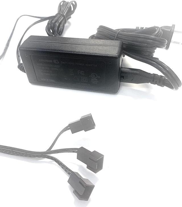 Coolerguys Fan Power Supply 100-240v AC to 12v DC 1A Output 3pin or 4p