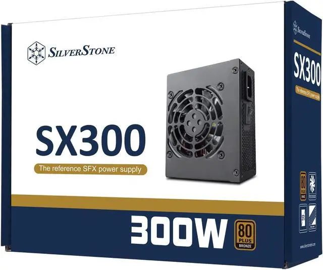 Alt view image 7 of 7 - Silverstone SX300-B 80 Plus Bronze 300W SFX Power Supply, SST-SX300-B