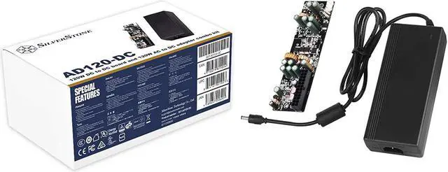 Main image of SilverStone Technology 120W DC to DC Board and 120W AC to DC Adapter Combo kit, SST-AD120-DC