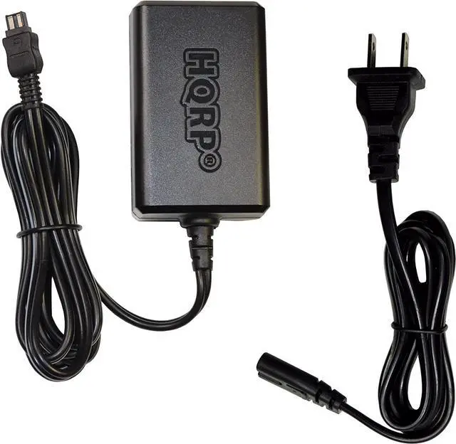 Alt view image 2 of 3 - HQRP Replacement AC Adapter/Charger Compatible with Sony HandyCam DCR-TRV70, DCR-TRV720, DCR-TRV730, DCR-TRV740 Camcorder with USA Cord & Euro Plug Adapter