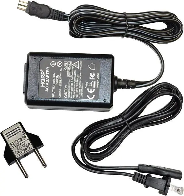 Main image of HQRP Replacement AC Adapter/Charger Compatible with Sony HandyCam DCR-TRV70, DCR-TRV720, DCR-TRV730, DCR-TRV740 Camcorder with USA Cord & Euro Plug Adapter