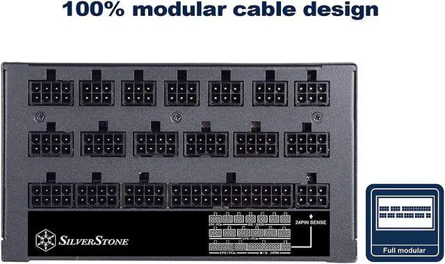 Alt view image 3 of 7 - SilverStone Technology DA1650-G, 1650W Fully Modular ATX Power Supply, 80 Plus Gold, SST-DA1650-G