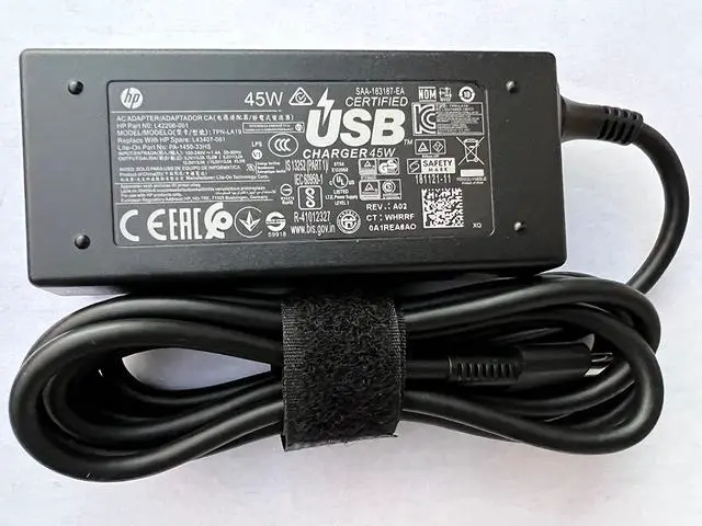Alt view image 6 of 7 - Original Replacement HP L42206-004 - 45W 15V 3A USB-C AC Adapter for HP Spectre 13 X360, Elite X2 1012 G1, Compatible with P/N: TPN-AA07, L43407-001, L42206-004, TPN-LA19, L43407-001, L42206-001.