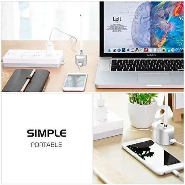 Alt view image 6 of 7 - MoKo Charging Station Dock Compatible with Apple Pencil Charger 1st Generation, Apple Pen Charger iPad Pencil Adapter Holder Fit iPad 9th 8th 7th 6th Gen, iPad Pro iPad Air 3rd/Mini 5th