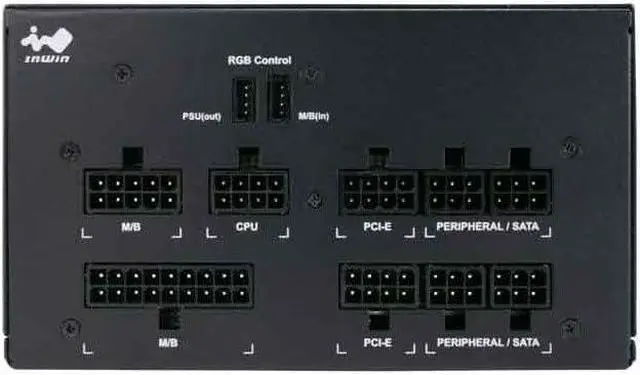 Alt view image 3 of 7 - InWin PB-750W PB Series (Premium Basic Series) 750 Watt Fully Modular Power Supply 80+ Gold Certified, Black