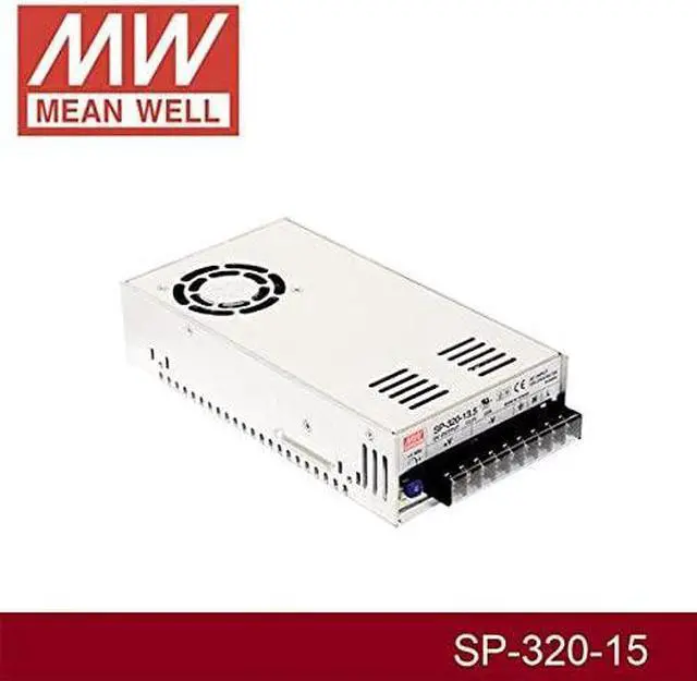 Alt view image 4 of 4 - PFC Function Enclosed 300W 15V 20A SP-320-15 Meanwell AC-DC Single Output SP-320 MEAN WELL Switching Power Supply
