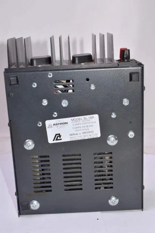 Main image of Astron SL-15R Linear Slimline Power Supply, 13.8V, 15A