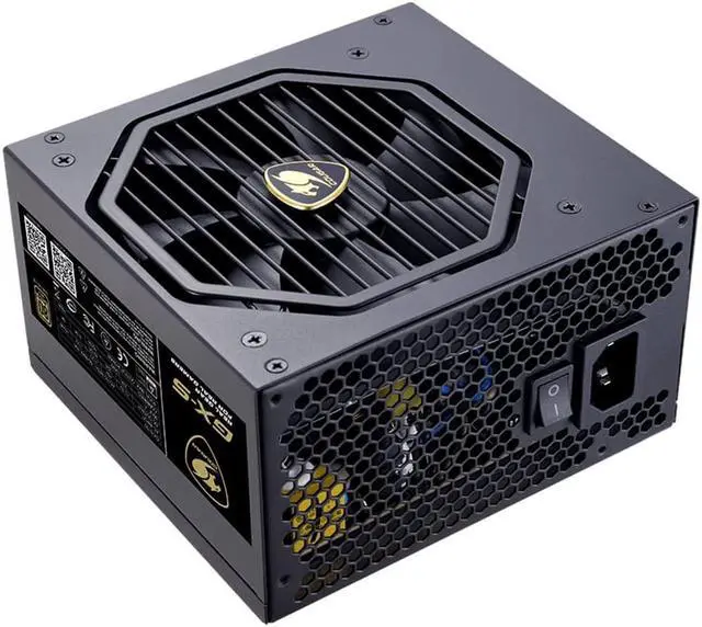Alt view image 2 of 6 - Cougar Compact Power Supply GX-S 550W - 100 to 240 Vac Active PFC -Semi-Modular 140mm