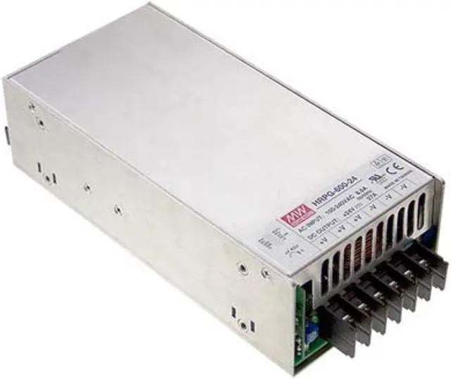 Main image of MEAN WELL HRP-600-12 AC/DC Power Supply, Single Output, 12 Volt, 53 Amp, 636 Watt