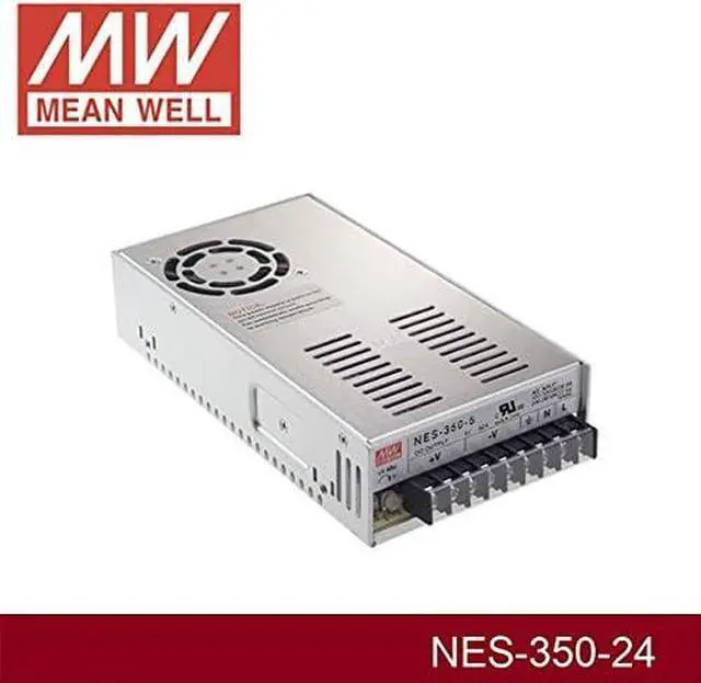 Alt view image 2 of 7 - Enclosed Type SMPS 350.4W 24V 14.6A NES-350-24 Meanwell AC-DC Single Output Switching Power Supply NES-350Series Mean Well Power Source