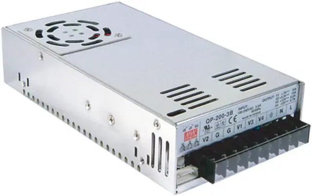 Main image of Mean Well Original QP-200F Quad Output with PFC Function Power Supply 5/15/24/-15V 15/3/3/0.9A 200W