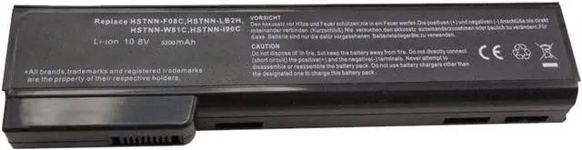 Alt view image 4 of 6 - Bay Valley Parts 6 Cell Laptop Battery for HP Elitebook 8460p 8460w 8560p 8570p ProBook 6360b 6460b 6560b 6570b, fit cc06 cc06xl cc09 628666-001 628668-001 628670-001 Notebook Battery - 12 Months Warr