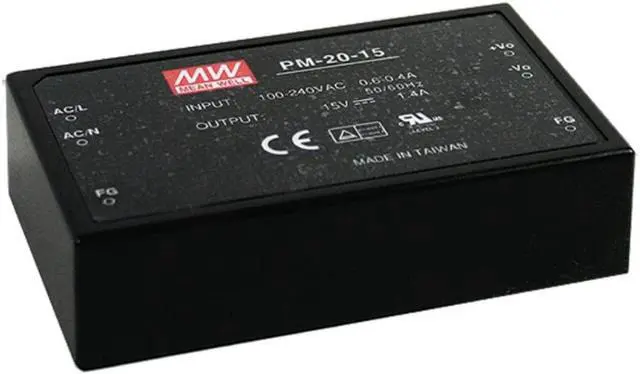 Main image of MEAN WELL Modular Medical Adapter 22.08W 24V 0.92A PM-20-24 Meanwell AC-DC SMPS PM-20 Series Switching Power Supply