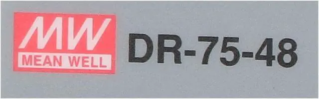 Alt view image 2 of 7 - Mean Well DR-75-48 Power Supply, Switching, DIN, 75 W, 48 VDC, 1.6A, 85-264 VAC