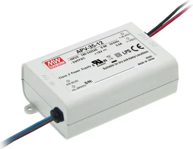 Main image of LED Driver 36W 36V 1A APV-35-36 Meanwell AC-DC Switching Power Supply APV-35 Series MEAN WELL C.V Power Supply