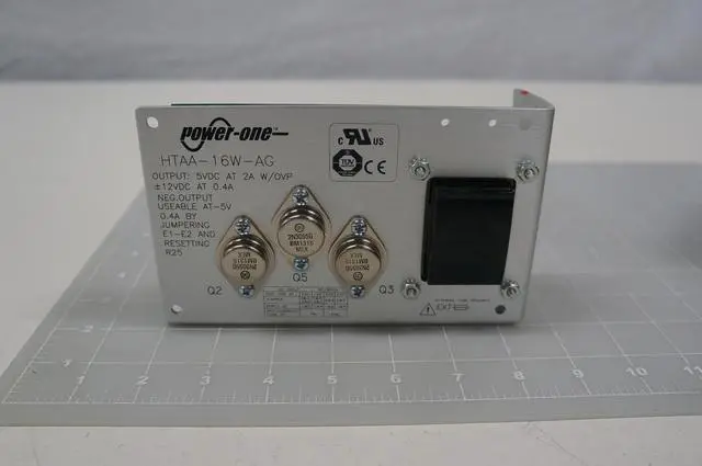 Alt view image 3 of 5 - "Power-One HTAA-16W-AG Power Supply; AC-DC; 5V@2A, 12V@0.4A, -5V@0.4A; 100-264V In; Open Frame; Pnl Mnt; Linear"