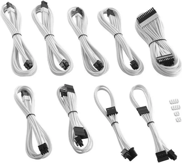 Alt view image 2 of 4 - CableMod RT-Series Pro ModMesh Sleeved Cable Kit for ASUS and Seasonic (White)