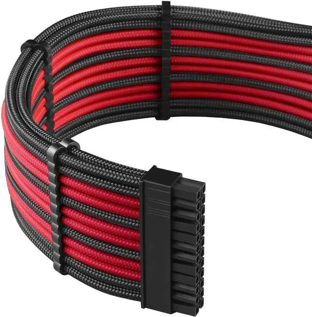 Alt view image 3 of 4 - CableMod RT-Series Pro ModMesh Sleeved Cable Kit for ASUS and Seasonic (Black/Red)