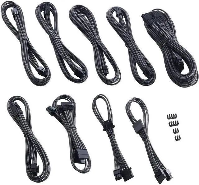 Alt view image 2 of 4 - CableMod RT-Series Pro ModMesh Sleeved Cable Kit for ASUS and Seasonic (Carbon)