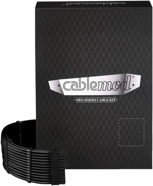 Main image of CableMod RT-Series Pro ModMesh Sleeved Cable Kit for ASUS and Seasonic (Black)