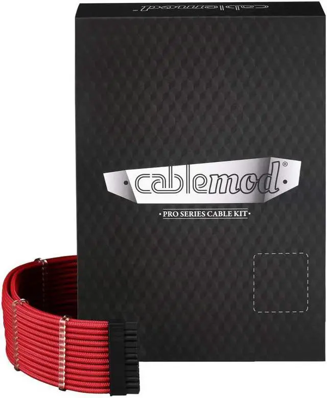 Main image of CableMod RT-Series Pro ModMesh Sleeved Cable Kit for ASUS and Seasonic (Red)