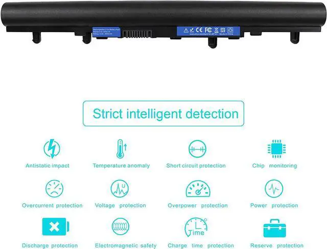Alt view image 5 of 6 - AL12A32 AL12A72 Battery for Acer Aspire V5 V5-551 V5-571 V5-571P V5-561P-5856 V5-571-6806 V5-571P-6407 V5-571P-6609 V5-571P-6642 V5-571P-6648 V5-571P-6698 E1-510P E1-532 E1-570G E1-470P-6659 E1-572