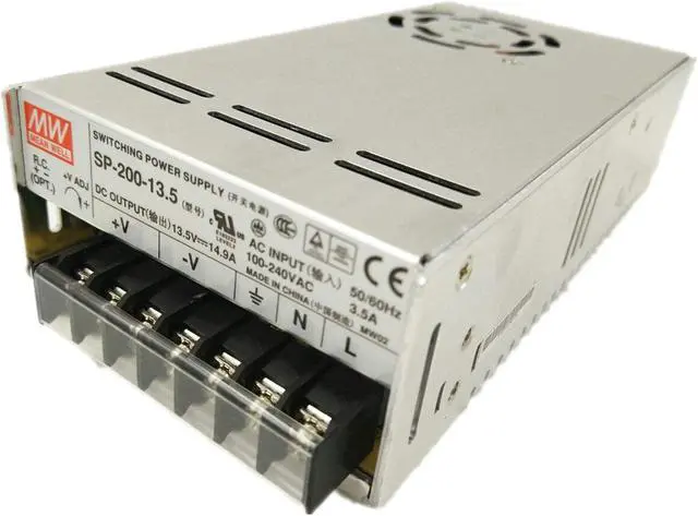 Main image of Mean Well Original SP-200-13.5 Single Output with PFC Function Power Supply 13.5V 14.9A 200W