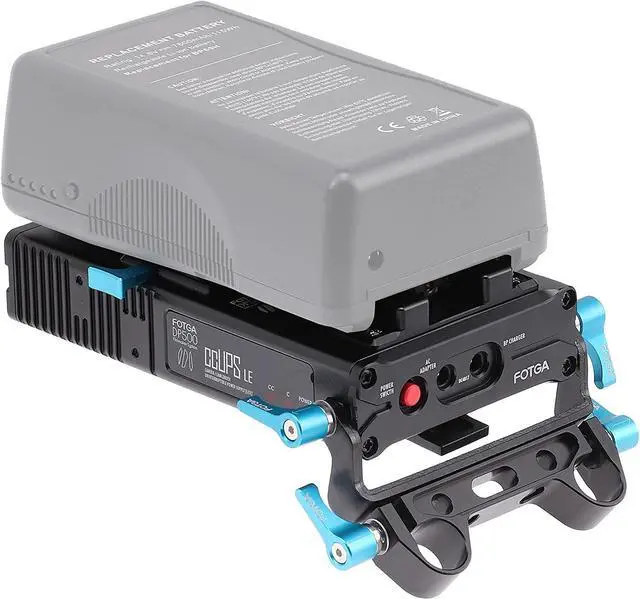 Alt view image 6 of 7 - Fotga DP500III CCUPS V Mount Plate Power Supply Distributor + Charger for Sony A7 A7R A7S II III Canon EOS R3 R5 R6 Nikon Z6 Z7 DSLR BMPCC 4K 6K Mirrorless Camera,Monitor, EVF 15mm Rod Clamp