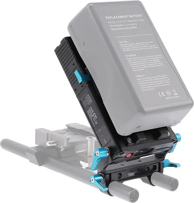 Alt view image 7 of 7 - Fotga DP500III CCUPS V Mount Plate Power Supply Distributor + Charger for Sony A7 A7R A7S II III Canon EOS R3 R5 R6 Nikon Z6 Z7 DSLR BMPCC 4K 6K Mirrorless Camera,Monitor, EVF 15mm Rod Clamp