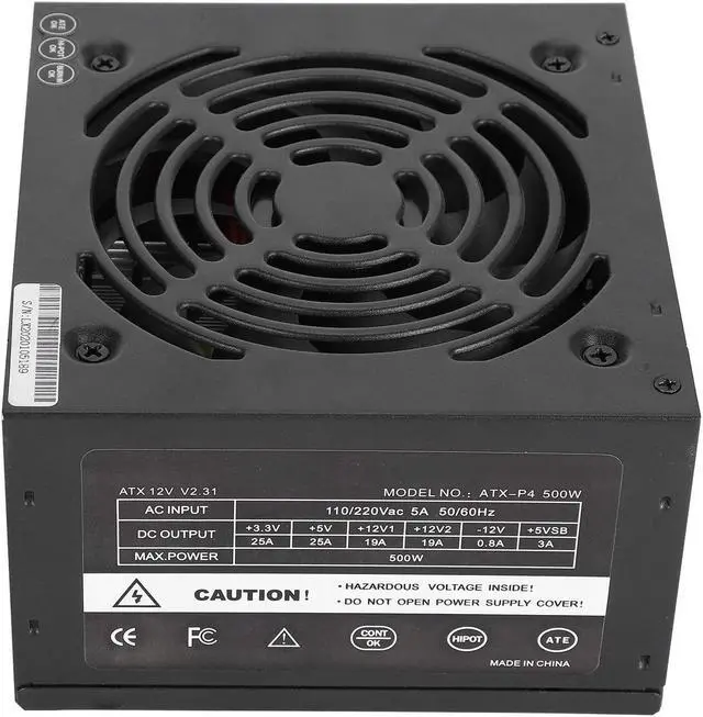 Alt view image 5 of 7 - Consumption Power Supply, Computer Accessories Convenient PC Power Supply with Clear for PC(British Flag Type)