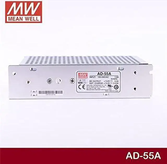 Alt view image 2 of 4 - Enclosed Type Security Power Supply 51.38W AD-55A Meanwell AC-DC MEAN WELL Dual Output Switching PSU AD-55 Series