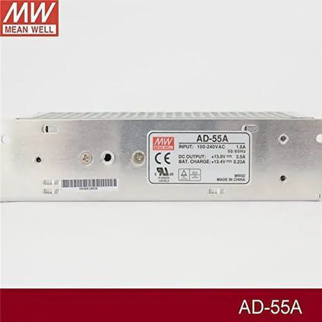 Alt view image 3 of 4 - Enclosed Type Security Power Supply 51.38W AD-55A Meanwell AC-DC MEAN WELL Dual Output Switching PSU AD-55 Series