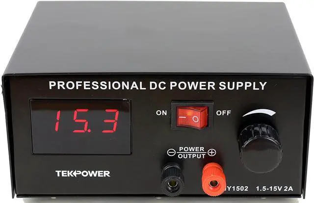 Alt view image 2 of 7 - Tekpower TP1502, DC Power Supply with Control Pedal for Tattoo, gaming and Lab