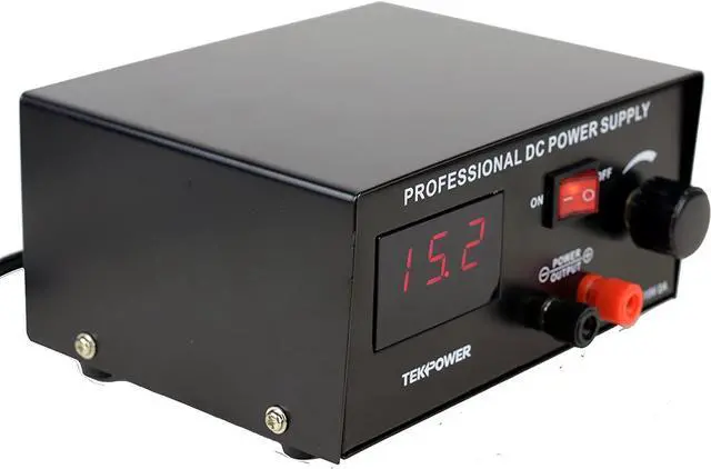 Alt view image 3 of 7 - Tekpower TP1502, DC Power Supply with Control Pedal for Tattoo, gaming and Lab