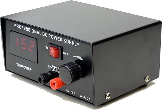 Alt view image 4 of 7 - Tekpower TP1502, DC Power Supply with Control Pedal for Tattoo, gaming and Lab