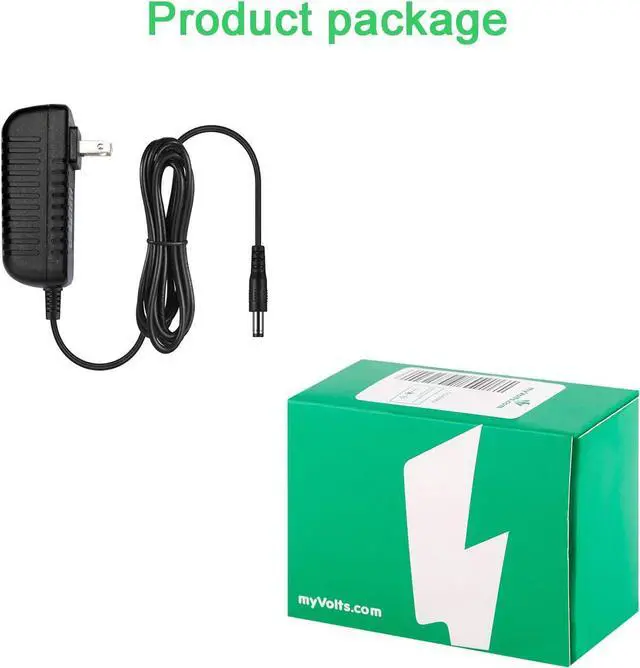 Alt view image 3 of 6 - MyVolts 9V Power Supply Adaptor Compatible with/Replacement for Crosley CR8005A-GR Turntable - US Plug
