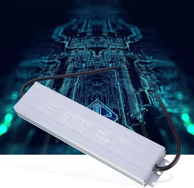 Alt view image 3 of 7 - Power Supply,Ultra-Thin Waterproof Switching Electric Source HRUW-150W-24V 100-240VAC AC-DC Power Supply50/60HZ