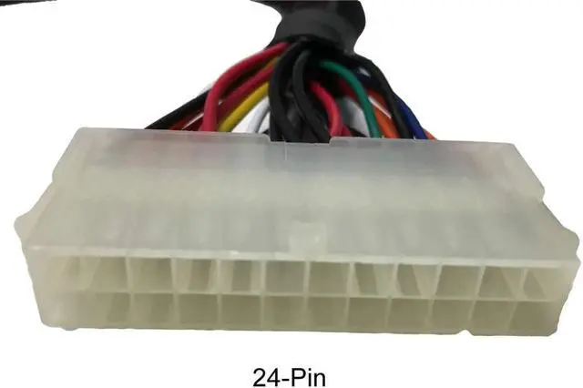 Alt view image 3 of 4 - AYA 10" ATX 24-Pin (20+4Pin) to 24-Pin PSU Extension/Conversion Cable
