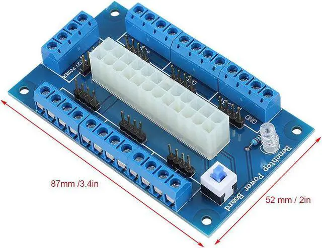 Alt view image 3 of 7 - Practical Portable Durable ATX to SFX Power Supply Adapter Bracket, at to ATX Power Adapter, for ATX Power Benchtop Power