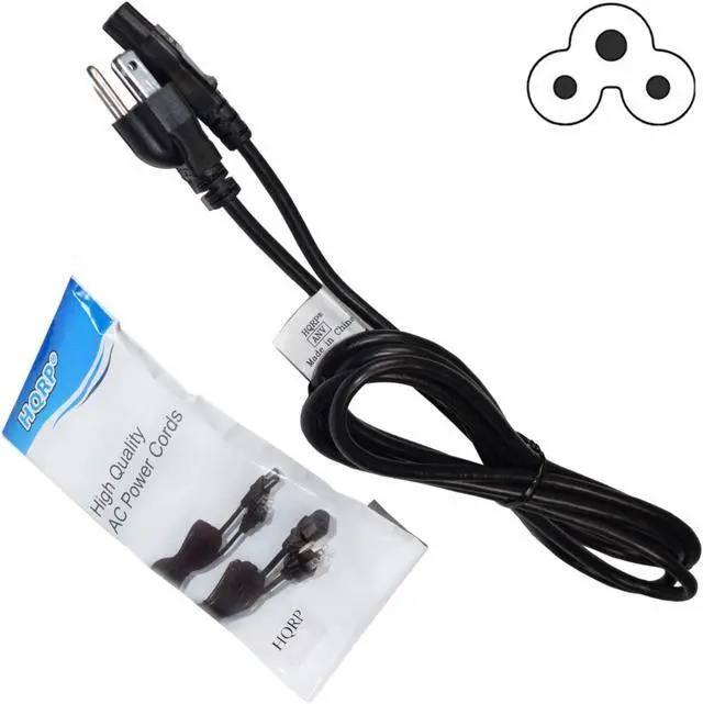 Main image of HQRP AC Power Cord Compatible with Proview 3200, 468P, 700 HV175, 700P PL716S, HV175, PL482S, PL713S, RX-326 LCD Monitor Mains Cable