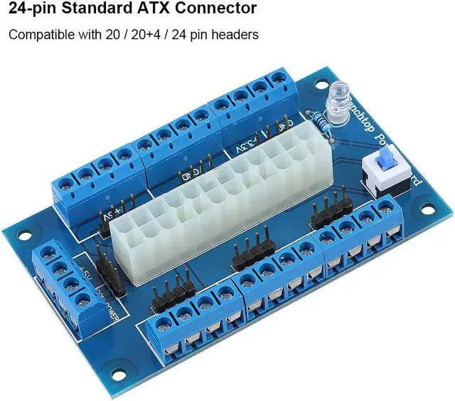 Alt view image 7 of 7 - Practical Portable Durable ATX to SFX Power Supply Adapter Bracket, at to ATX Power Adapter, for ATX Power Benchtop Power