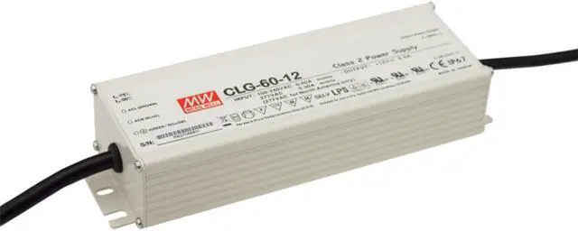 LED Driver 61.2W 36V 1.7A CLG-60-36 Meanwell AC-DC Switching PS CLG-60 Series MEAN WELL C.C Power Supply