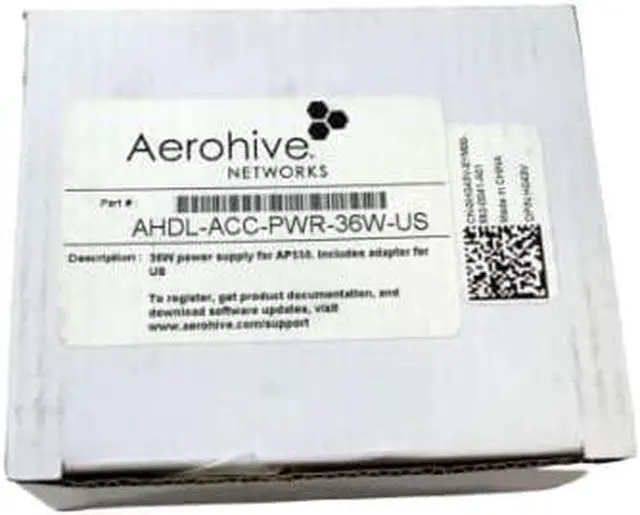 Alt view image 7 of 7 - Aerohive Networks 36W Power Supply for AP550 Model AHDL-ACC-PWR-36W-US