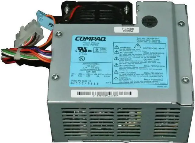 Alt view image 3 of 3 - Compaq - EVO D500/D510 POWER SUPPLY - 243894-001