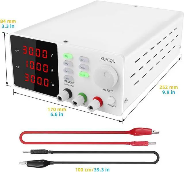 Alt view image 2 of 6 - DONCK Portable Power Supply Lab Programmable Find Regulated Power Supply 30V 10A 60V 5A 120V 3A DC Power Supplies Adjustable High Precision Memory Function Power Voltage Converter (Color : 120V 3A)